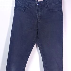 FOREVER 21 Stonewash Black Skinny Jeans Y2K